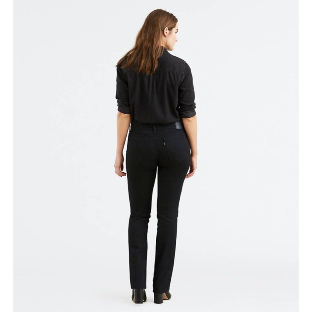 Levis 505 Women's 12 (31x32) Straight Jeans Black Denim Classic Fit Straight Leg - Picture 2 of 9